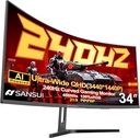 Ecran Sansui 34 inch incurvé 240 hz