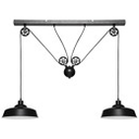 Suspension métal Ezio noir L120 cm