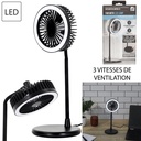 Ventilateur LED avec lampe intégrée
