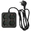 Rallonge multiprise 4 voies avec terre – câble 1,5 m