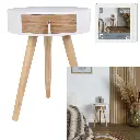 Nora bedside table white 34.5x34.5x47 cm