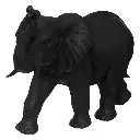 Decorative elephant in resin Alban H52 cm – dark gray