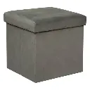 Pouf pliable Lilou gris