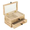 Boite à bijoux bois 1 tiroir Inu L19,7 cm