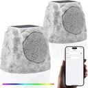 Speakers Rocher resistant à l'eau (2pcs) RGB Solaire
