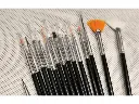 Ensemble de 15 pinceaux de précision assortis