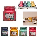 Bougie parfumée Paradis Exotique H 6,8 cm, 4 assorties