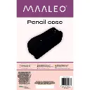 Trousse crayons double extensible noir Maaleo