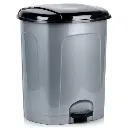 Poubelle à pédale en plastique grise 50 l