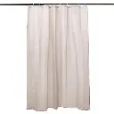 Rideau douche lin beige 