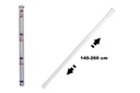 Tringle a rideau de douche télescopique en métal 140-160 cm
