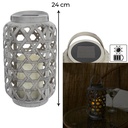 Lampe extérieure solaire effet bougie