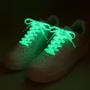 Lacets phosphorescents pour chaussures Albastre Bleu