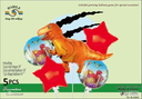 Set of 5 Dinosaur Helium Balloons