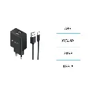 2.4A dual USB charger with Type-C cable
