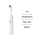White electric toothbrush