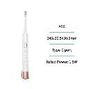 White electric toothbrush
