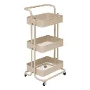 Desserte 3 niveaux  beige