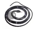 Serpent vipère noir gris 80cm 