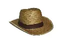 Chapeau cowboy en paille nature enfant 