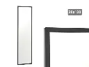 Miroir cadre noir 30x120cm