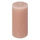 Round Olia Rose Candle 6.8x14, Light Pink