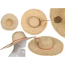 Chapeau de paille à noeud, élégant chic