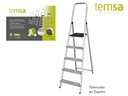 échelle 5 marches 175x45x12cm temsa