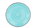 ASSIETTE  TURQUOISE 