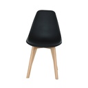 2x CHAISE GOURMET  - COQUE NOIR
